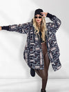 Thea Oversize Quilted hooded jacket Black