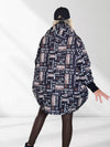 Thea Oversize Quilted hooded jacket Black