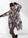 Thea Oversize Quilted hooded jacket Mix