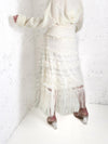 Lucy Cream ruffle Tiered tulle skirt