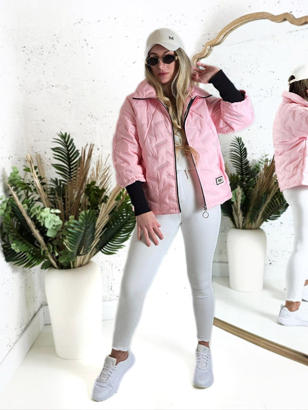 Lisa Oversize Quilted jacket Pink