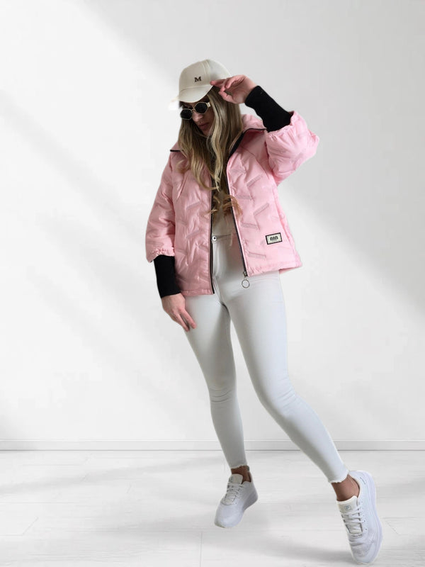 Lisa Oversize Quilted jacket Pink
