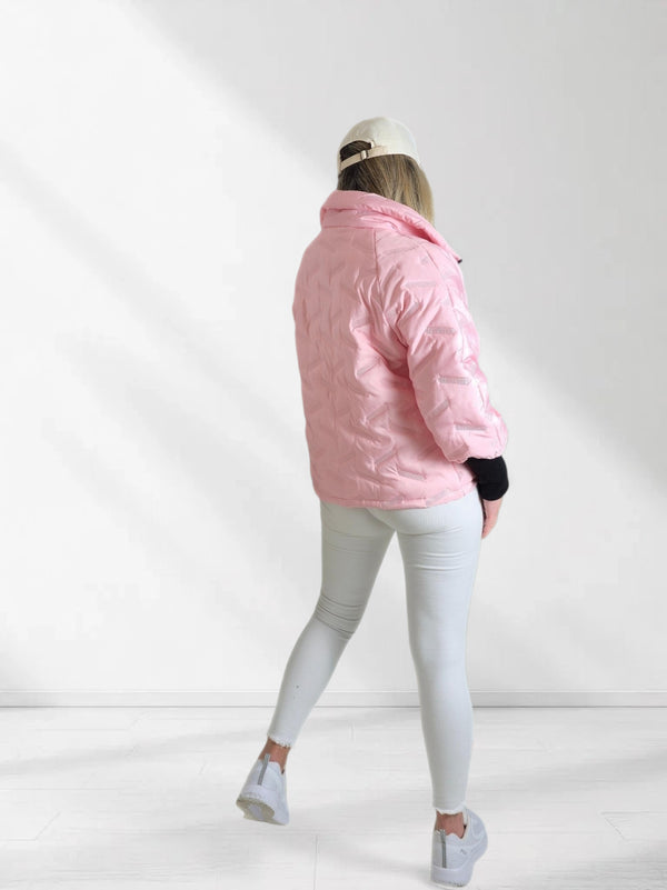 Lisa Oversize Quilted jacket Pink