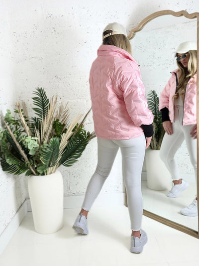 Lisa Oversize Quilted jacket Pink
