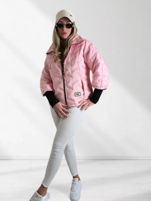 Lisa Oversize Quilted jacket Pink