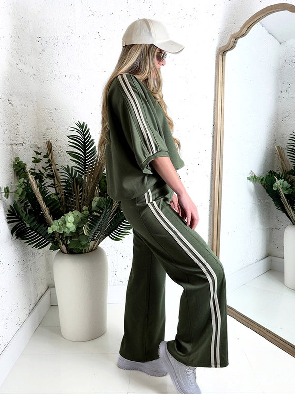 Ayla 2 pieces Trousers and Jumper Khaki