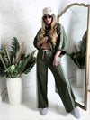 Ayla 2 pieces Trousers and Jumper Khaki