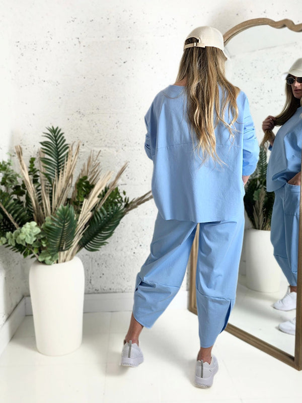 2 pieces Trousers and Jumper Baby Blue