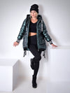 PRE-ORDER ( 06-11 )Fashion hooded puffer jacket Green