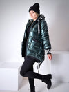 PRE-ORDER ( 06-11 )Fashion hooded puffer jacket Green
