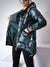 Fashion hooded puffer coat Green