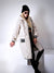Sara Oversize Quilted hooded jacket Cream/Beige