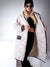 Sara Oversize Quilted hooded jacket Cream/Beige