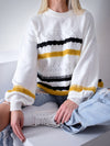 Vintage knitted jumper White