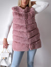 Faux fur gilet Pink