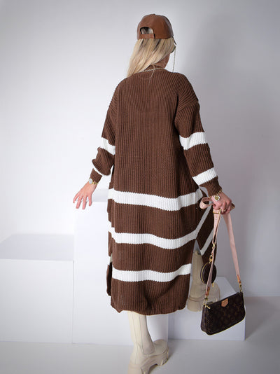 Kelsie Knitted cardigan Brown