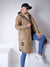 Lili Oversize Quilted hooded jacket Brown