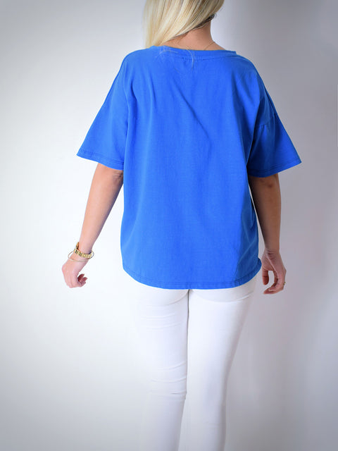 Sleek chic T-shirt Blue
