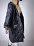 Sara Oversize Quilted hooded jacket Black