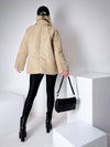 Oversize Belted blazer Jacket Beige