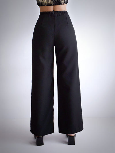 Wide leg trousers Black