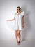 Frill skirt oversize dress White