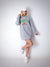 Grey Brooklyn hooded jumper dress