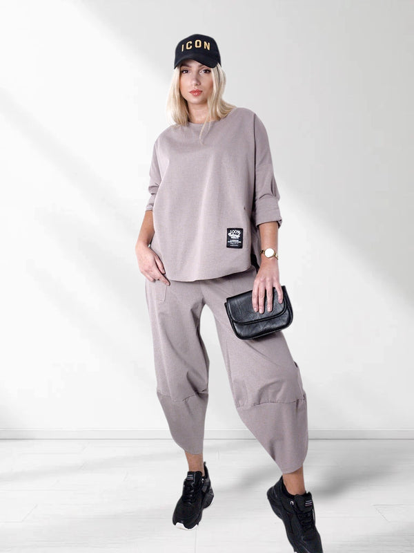 2 pieces Trousers and Jumper Coffee