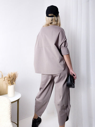 2 pieces Trousers and Jumper Coffee