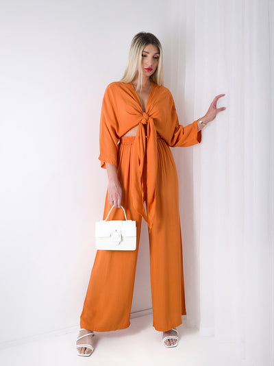 Co.Ord Trousers and Top set Dusty Orange