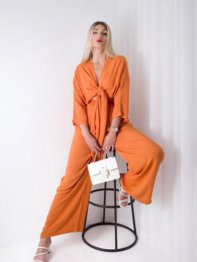 Co.Ord Trousers and Top set Dusty Orange