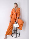 Co.Ord Trousers and Top set Dusty Orange