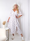 Cherry Print dress White