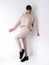 Co.Ord Joggers and Jumper set Beige