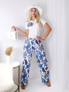 2 pieces Trousers and T-shirt Blue