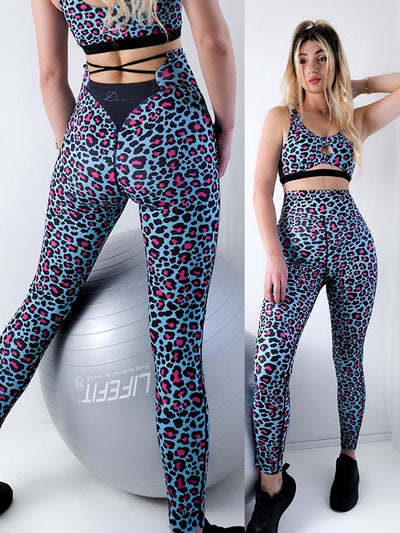 Leopard print high waist Gym Leggings