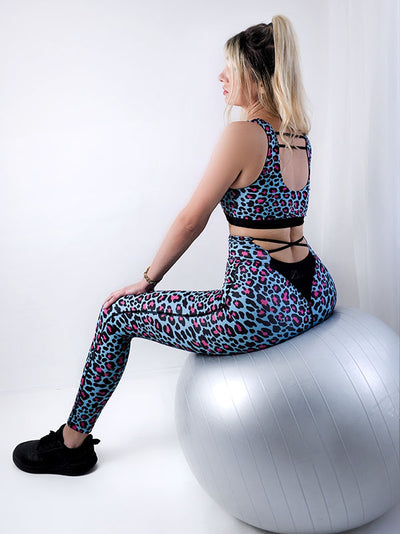 Leopard print high waist Gym Leggings