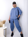 2 pieces Trousers and Jumper Jeans Blue