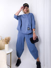 2 pieces Trousers and Jumper Jeans Blue