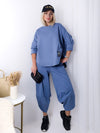 2 pieces Trousers and Jumper Jeans Blue