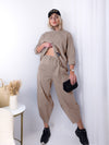 2 pieces Trousers and Jumper Dark Beige