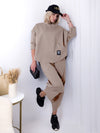 2 pieces Trousers and Jumper Dark Beige