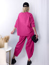 2 pieces Trousers and Jumper Fuchsia