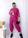 2 pieces Trousers and Jumper Fuchsia