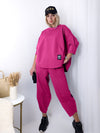 2 pieces Trousers and Jumper Fuchsia