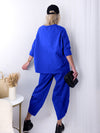 2 pieces Trousers and Jumper Royal Blue