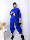 2 pieces Trousers and Jumper Royal Blue