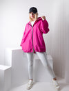 Arielle Fuchsia hooded oversize Jacket