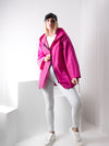 Arielle Fuchsia hooded oversize Jacket