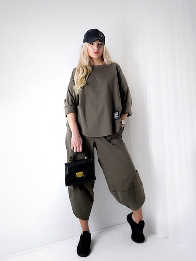 2 pieces Trousers and Jumper Khaki